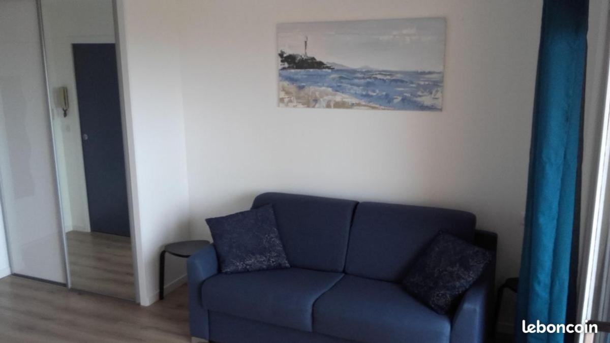 Anglet-Biarritz Studio Vue Mer - Terrasse + Garage Luaran gambar